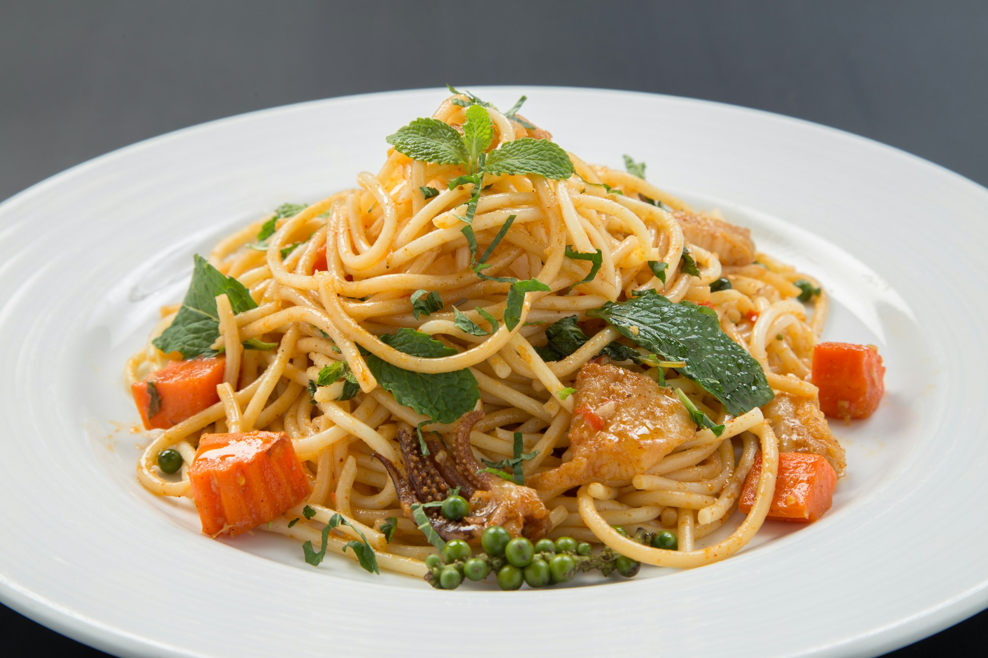 Spaghetti with mussels